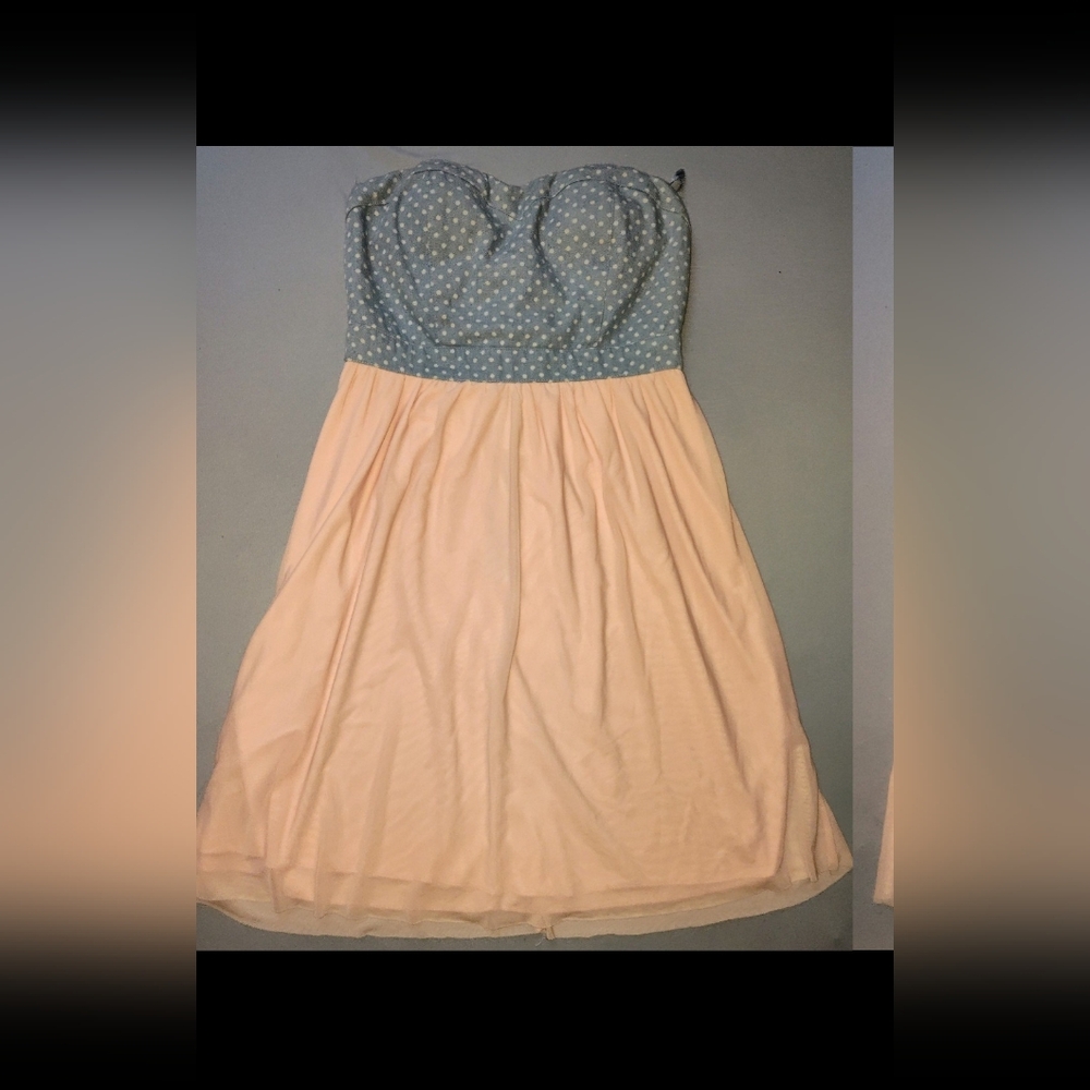 Rue21 Light Blue Polka Dot Dress